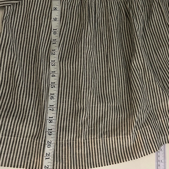 The Great Ruched Gray The Rail Vista Striped Top size XS 295 MSRP - Picture 6 of 11
